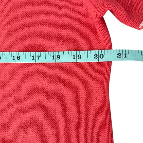 Vintage Company Collection Pink Nautical Anchors‎ & Ships Wheel Knit Top Size XL - Picture 8 of 9